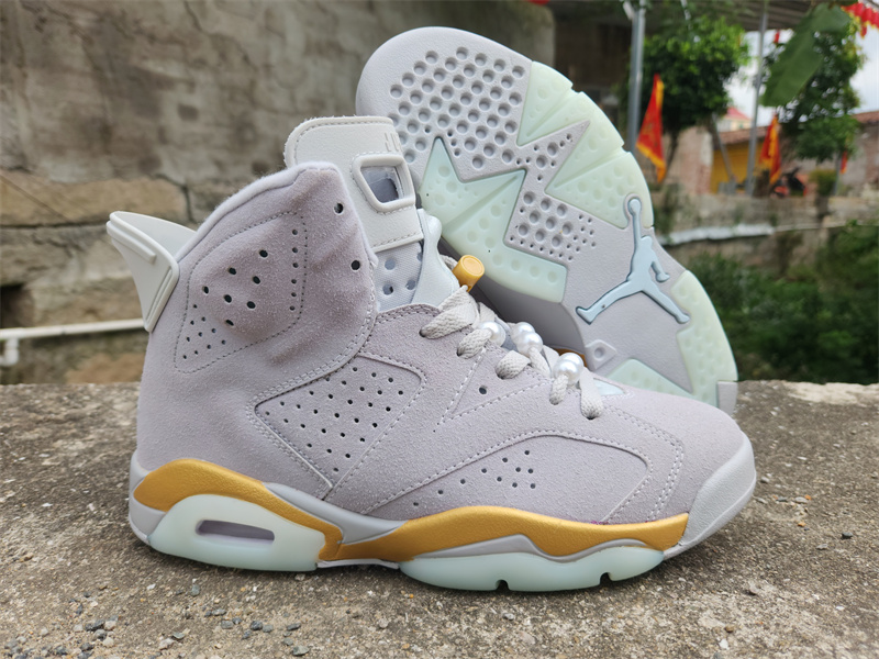 Men's Running Weapon Air Jordan 6 Grey Shoes 069 Men's Running Weapon Air Jordan 6 Grey Shoes 069